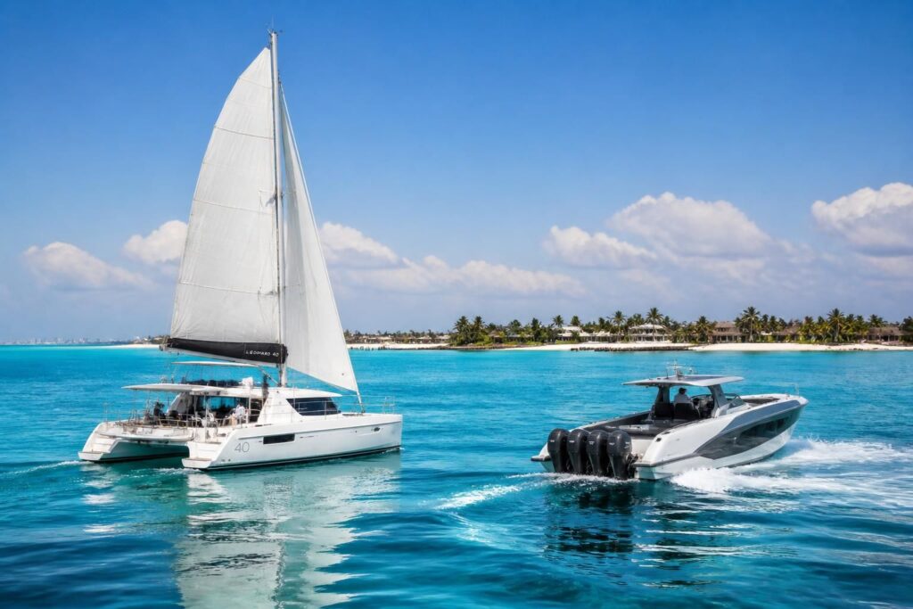 découvrez les avantages du catamaran et du bateau à moteur pour choisir le meilleur moyen de rejoindre isla mujeres en toute tranquillité.
