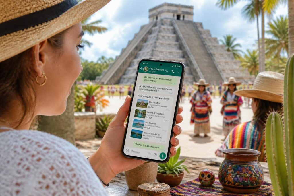 découvrez comment whatsapp facilite la réservation d'excursions au mexique, en simplifiant la communication avec les prestataires et en offrant une expérience de voyage fluide et pratique.
