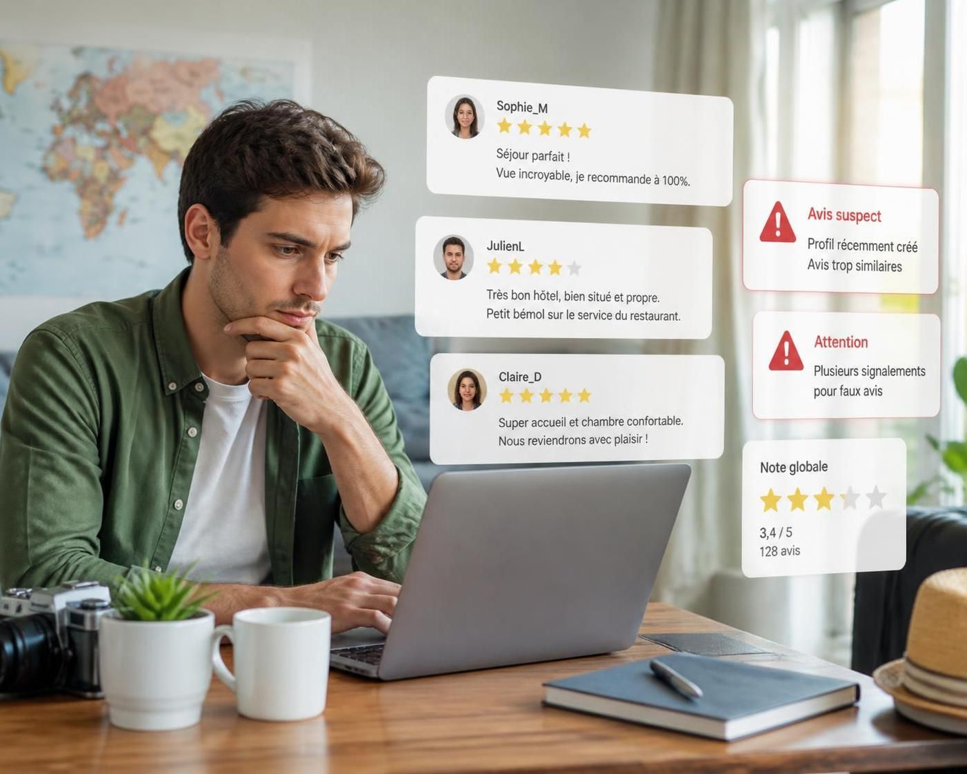 découvrez comment identifier les avis frauduleux en ligne pour éviter les pièges avant de réserver votre séjour ou service en toute confiance.