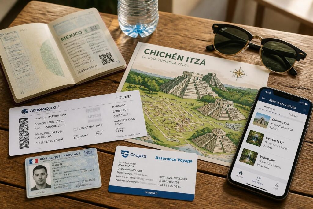 découvrez quels documents essentiels emporter pour une excursion réussie à chichén itzá en 2026, incluant passeport, billets et autorisations nécessaires.