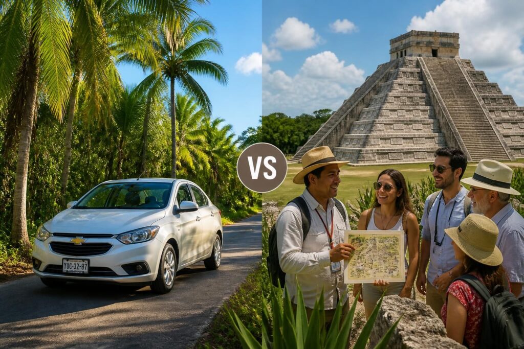 découvrez les avantages de louer une voiture ou de passer par une agence pour visiter le yucatán et choisissez la meilleure option pour votre voyage.