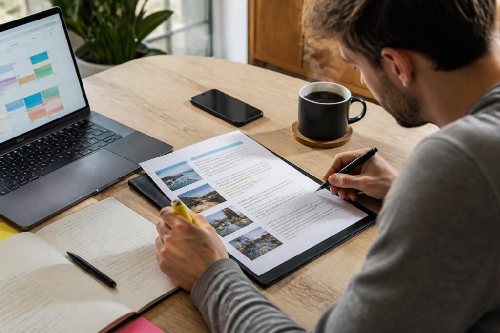 apprenez à lire un contrat ou une confirmation de réservation d'excursion sans faire d'erreur grâce à nos conseils pratiques et faciles à suivre.